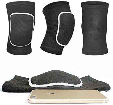 Kids Knee Pad, Anti-Slip Padded Sponge Knee Brace Breathable Flexible Elastic Knee Support for Football Volleyball Dance Skating Basketball Sports