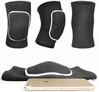 Kids Knee Pad, Anti-Slip Padded Sponge Knee Brace Breathable Flexible Elastic Knee Support for Football Volleyball Dance Skating Basketball Sports