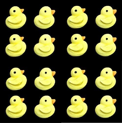 Oasis Supply, Edible Fun Shapes | Sugar Hand Painted Cake, Cupcake Toppers | Baby Designs | 7/8" Baby Ducks
