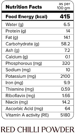 Darsa Organics Indian Red Chili Powder 3.5 oz - USDA Organic Certified Premium Red Chili Powder Organic from India, Non-GMO, Kosher, Gluten Free Chilli Powder Seasoning for Authentic Indian Dishes & Recipes, Packed in a convenient Food Grade PET Jar