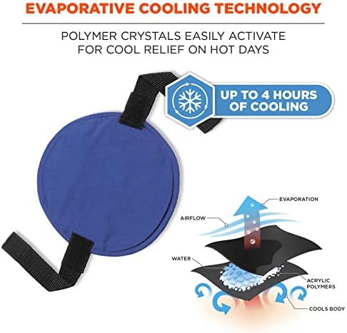 Chill-Its 6716 Evaporative Polymer Cooling Interior Hard Hat Liner