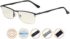 CessBlu UV Protection,Anti Blue Rays,Half-rim Computer Reading Glasses