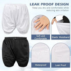 2Pack Adult Diaper Cover for Incontinence Adjustable Waist,Unisex Leak-Protection Pants Over Diapers Waterproof,Washable Adult Incontinence Briefs,Reusable Underwear for Men Women Supplies