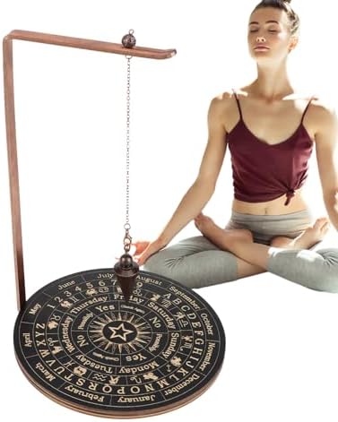 Pendulum Stand, Copper, Round, Multipurpose Pendulum Holder Stand, Witch Organizer for Meditation, D