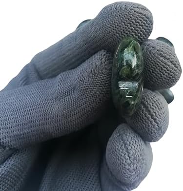 4 Pcs Natural Kambaba Jasper Pocket Palm Thumb Crystal Heart Love Worry Stones,1 Inches Reiki Balancing Crystal and Healing Stones