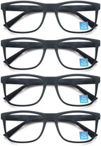 Blue Light Blocking Reading Glasses Men Large Wide Oversized Square Computer Readers Glasses for Big Head/Large Face