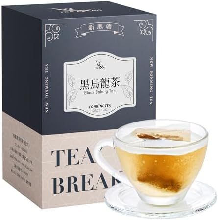 FONMING Tea - Pure Oolong Tea Bags – Semi-Fermented, Lightly Caffeinated – Hot or Cold Brew – Healthy & Slimming – Individually Wrapped Sachets