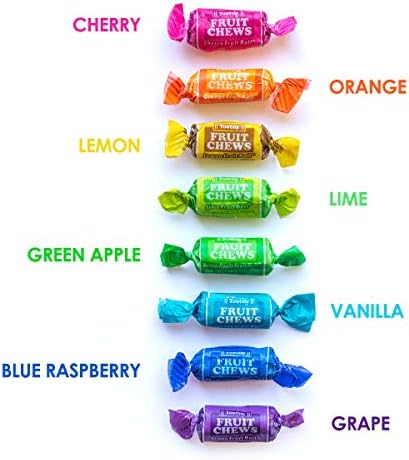 Tootsie Roll Fruit Chews Mega Mix 8 Flavors- 4 Pounds of Soft Fruity Rainbow Candy – 5 Classic Flavors Plus 3 BONUS Flavors - Peanut and Gluten Free (275 Pieces) - Packaging May Vary