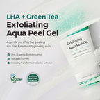 MOTHER MADE LHA Green Tea Exfoliating Aqua Peel Gel, Deep Pore Face Exfoliant, Gentle Facial Exfoliator, Dead Skin Remover, Natural Cellulose for Peeling, Vegan, Korean Skincare (100ml / 3.38 fl.oz)