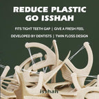Natural Dental Floss Picks (300 Count) - Kraft Paper Box Packaging, Plant Based, PETA Approved Vegan, Eco Friendly, Sustainable Dental Flossers - Twin Floss (Mint)