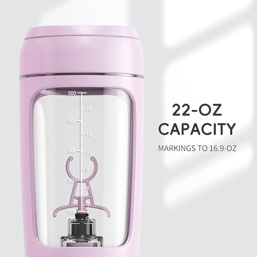 PROCHAIN Electric Protein Shaker Bottle, Shaker Cups for Protein Shakes, Portable Mixer Cup for Sports Nutrition, BPA-Free Tritan, 22oz