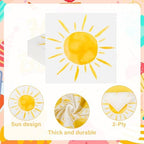 100Pcs Boho Sun Party Napkins First Trip Around The Sun Disposable Paper Napkins Hippie Summer Sunshine 6.5" Luncheon Cocktail Napkin for Birthday Baby Shower Party Supplies