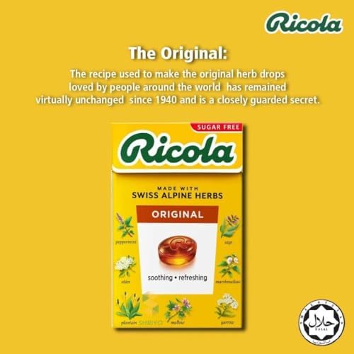 Ricola Original Sugar Free Sweetened with Stevia 45g