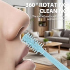 10 PCS 2-in-1 Nasal Hair Cutter,Double Sided Nose Hair Knife,Upgrade Double Sided Nose Hair Knife,Nasal Hair Cutter for Men Women, Soft Cleaning Brush (5 Colors)