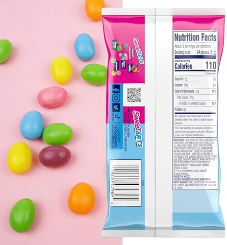 SweeTarts Jelly Beans, Easter Candy Treats, Great for Basket Stuffers and Spring Party Favors, 3.5 Ounces (Pack of 3)