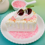 Valentines Pink and White Sanding Sugar Sprinkles Mix, 4.6 oz Edible Sparkling Sugar Crystals for Baking Topping, Cupcake, Cookie, Ice Cream & Cake Decorating, Wedding Shower Princess Party Supplies