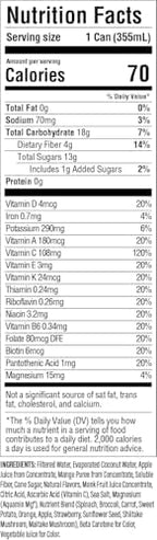 GREATER THAN Hydration for Her - Nutrient Enhanced Coconut Water Electrolyte Beverage with Real Fruit, Plant-Based Vitamins & Fiber, Clean Functional Hydration, Orange Mango, 12 oz (12 Pack)