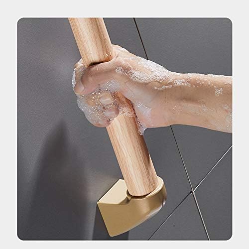 Bathroom Safety Grab Bar/Towel Grab Rail, Wooden Handle for The Disabled, Elderly, Handicap, Pregnant Women, Children, with Hidden Screws (12/16/20inch)