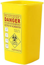 1 Quart Sharps Container Biohazard Disposal Blade Waste Bin Yellow