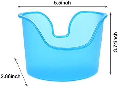 Ear Wash Basin(3 PCS/Blue), Compatible with All Types of Ear Wash Systems
