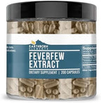 Earthborn Elements Feverfew Extract 200 Capsules, Pure & Undiluted, No Additives