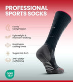 Compression Socks for Women and Men 2 Pairs, Performance Compression Socks Support for Flying, Athletic, Running, Hiking