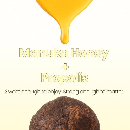 Propolis Throat Spray – Bee Propolis & Manuka Honey, Soothing Throat Comfort, Immune Support, Gluten-Free, Alcohol-Free, Non-GMO, Keto, 1.01 fl oz