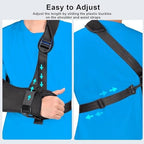 Adult Arm Sling Shoulder Immobilizer with Waist Strap Sling for Arm Shoulder Elbow Wrist Injury Torn Rotator Cuff Support Broken & Fractured Bones Fits for Left Right Hands Teen Women Men