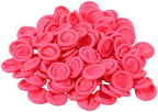 200 PCS Finger Cots Pink, Anti-Static Rubber Fingers Tips Protector, Disposable Latex Finger Covers for Protect Keeping Dressing Dry and Clean (Pink, Yellow, M)