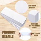 Leelosp 1000 Pcs Wax Strips for Hair Removal Non Woven Skin Body Facial Bikini Beauty Waxing Sheets Soft Wax Strips Paper Hair Removal Patch for Women Men Arms Legs Back Body Underarm Eyebrow Armpit