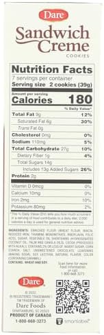 Dare Premium Chocolate Fudge Crème Filled Cookies - 2 Boxes Bundle