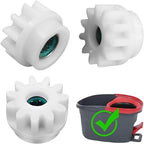 2Pcs White Easy Mop Pedal One Way Clutch Mops Bearing Bucket Gear for OCedar Easywring RinseClean Wheel Bearing Grease Bucket Bearing Spin Mop Bucket Replacement Bearing Mopping