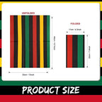 SATINIOR 100 Pack Black History Month Paper Napkins Black Red Green Paper Napkins for American African Freedom Day Reggae Rasta Kwanzaa Party Supplies, 16 x 13 Inches