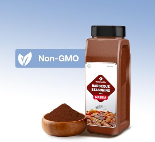 Dependable Food BBQ Spice Mix - 18 oz. Resealable Pouch - Non-GMO, Kosher – Perfect Blend for Grilling, Smoking, and Roasting