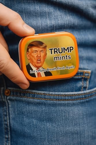 Trump Make Breath Fresh Again Mints - Trump Gag Gifts - Clinton Trump Election 2016 - Donald Trump Gifts - Peppermint Breath Mints - Funny Mint Tins by Gears Out