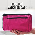 MABIS MatchMates Manual Blood Pressure Monitor Kit Aneroid Sphygmomanometer with Calibrated Nylon Cuff and Oversized Carrying Case, FSA and HSA Eligible, Adult, Magenta