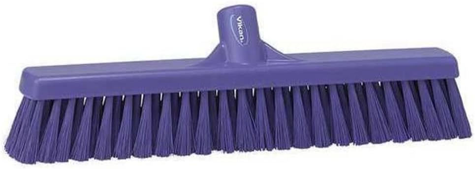 Vikan 31748 Broom,Push,Soft/Stiff,16.5",PP/PBT,Purple