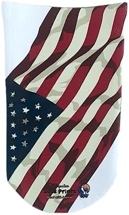 Heal with Appeal Amputee stump sock, Vintage American Flag Angled V1, 3Ply stump sock