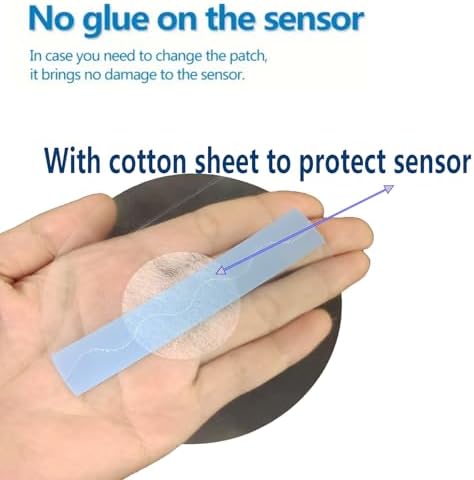 Sensor Covers for Libre 1/2/3, 40 Pack Waterproof Adhesive Patches,Transparent Tape Long Lasting Without Hole & Glue in The Center CGM Adhesive Patch - Enlite-Guardian-Freestyle Libre 14 Day Sensor