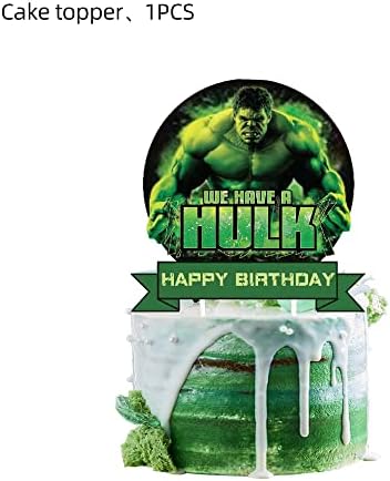 25pcs Hulk Cake Toppers Cupcake Toppers Cake Decorations,Hulk Birthday Party Supplies Decorations (4)