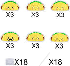 Mexico Taco Dessert Cupcake Toppers Mexican Fiesta Theme Cinco de Mayo Party Decorations - 18 Pcs Picks