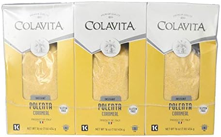 Colavita Instant Polenta Cornmeal, 16 Ounce (Pack of 6)