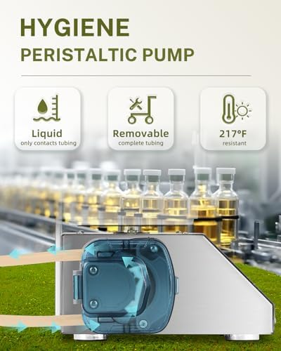 [2025 New Version] Liquid Filling Machine 2-300g Bottle Filler Machine Weight Filling Machine Peristaltic Pump Digital Control for Perfume, MCT Oil, Essential Oil, Nail Polish