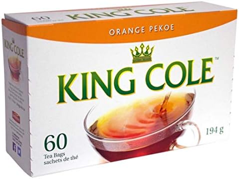 King Cole Tea Orange Pekoe Tea, 60 Count (Imported from Canada)