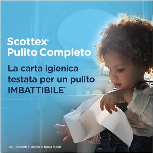 Scottex Clean Complete Space Saving Toilet Paper (Pack of 64)