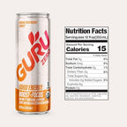 GURU ZERO SUGAR Organic Energy Drinks Variety Pack, Clean Energy Drink with Plant Based Natural Caffeine from Green Tea, Coconut Water, Prebiotic, Zero Added sugars, Gluten Free and Vegan, Pre Workout, Healthy Drinks, 12oz (Pack of 12)