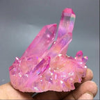Rainbow Halo Crystal Quartz Cluster Home Furnishings Room Decoration Stone Gifts Decor(80-100g)
