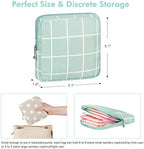 airogym 2 Pack Period Bag for Womens, Sanitary Napkin Storage Bag, Functional Waterproof Sanitary Pads Bags for Panty Liners, Tampons, Menstrual Cups Pouches, Sanitary Pads Organizer with Zipper