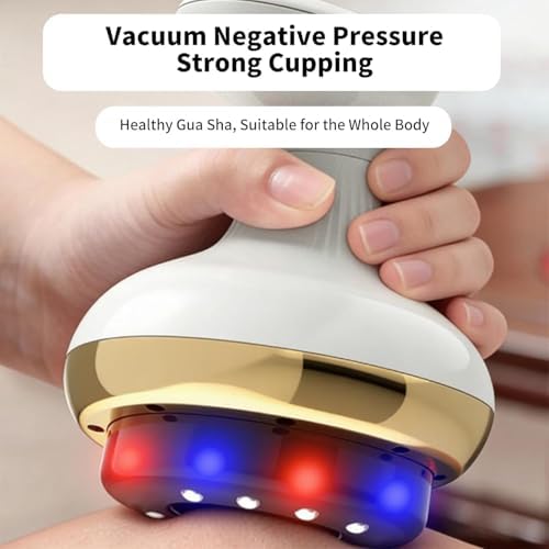Cellulite Remover,Electric Gua Sha Device for Cellulite Massage Tool,9 Suction Levels&Heating,Handheld Massager,Rechargeable Helps Reduce Stretch Marks & Cellulite for Legs, Arms & Belly