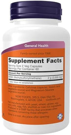 NOW Foods Supplements, MSM (Methylsulfonylmethane) 1,000 mg, Joint Health*, 120 Veg Capsules